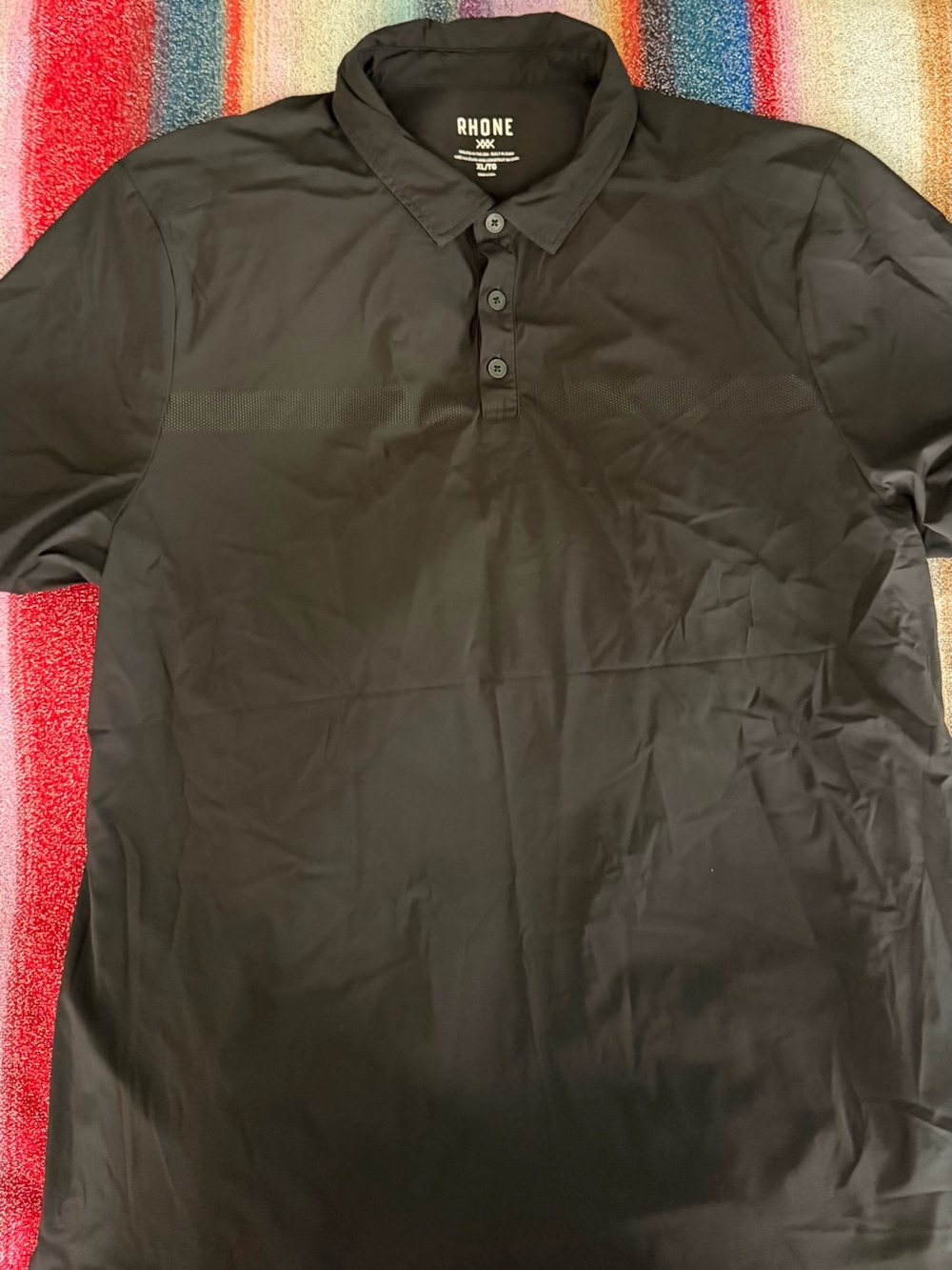 Rhone Men's Black Performance Polo Shirt